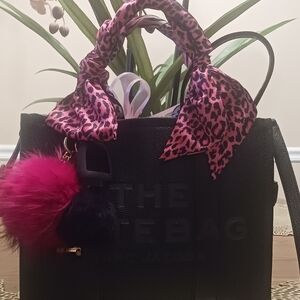 Marc Jacobs Black and Pink Tote Bag